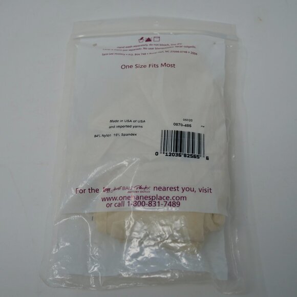 NOS Hanes Silk Reflections Silky Sheer Knee Highs Reinforced Toe 6 Pairs PEARL - Picture 3 of 3